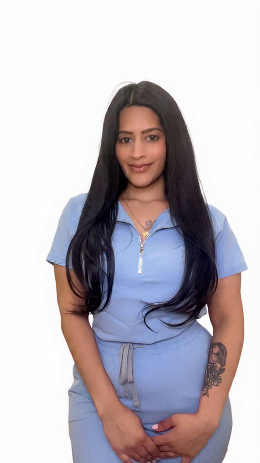 Sky Blue Comfort Scrub Set – Where Style Meets Shift-Ready
