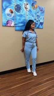 Sky Blue Comfort Scrub Set – Where Style Meets Shift-Ready